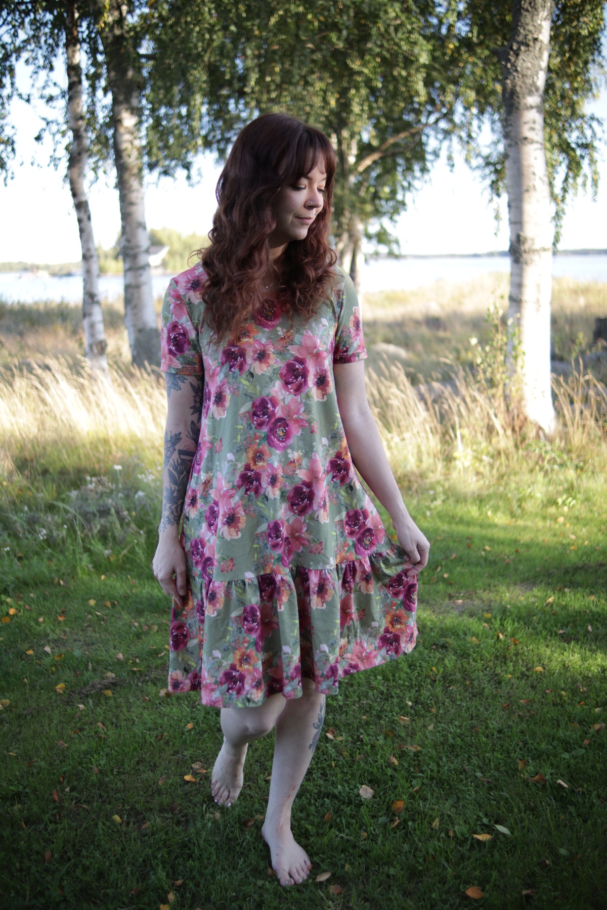 Saaga naisten mekko 32-58