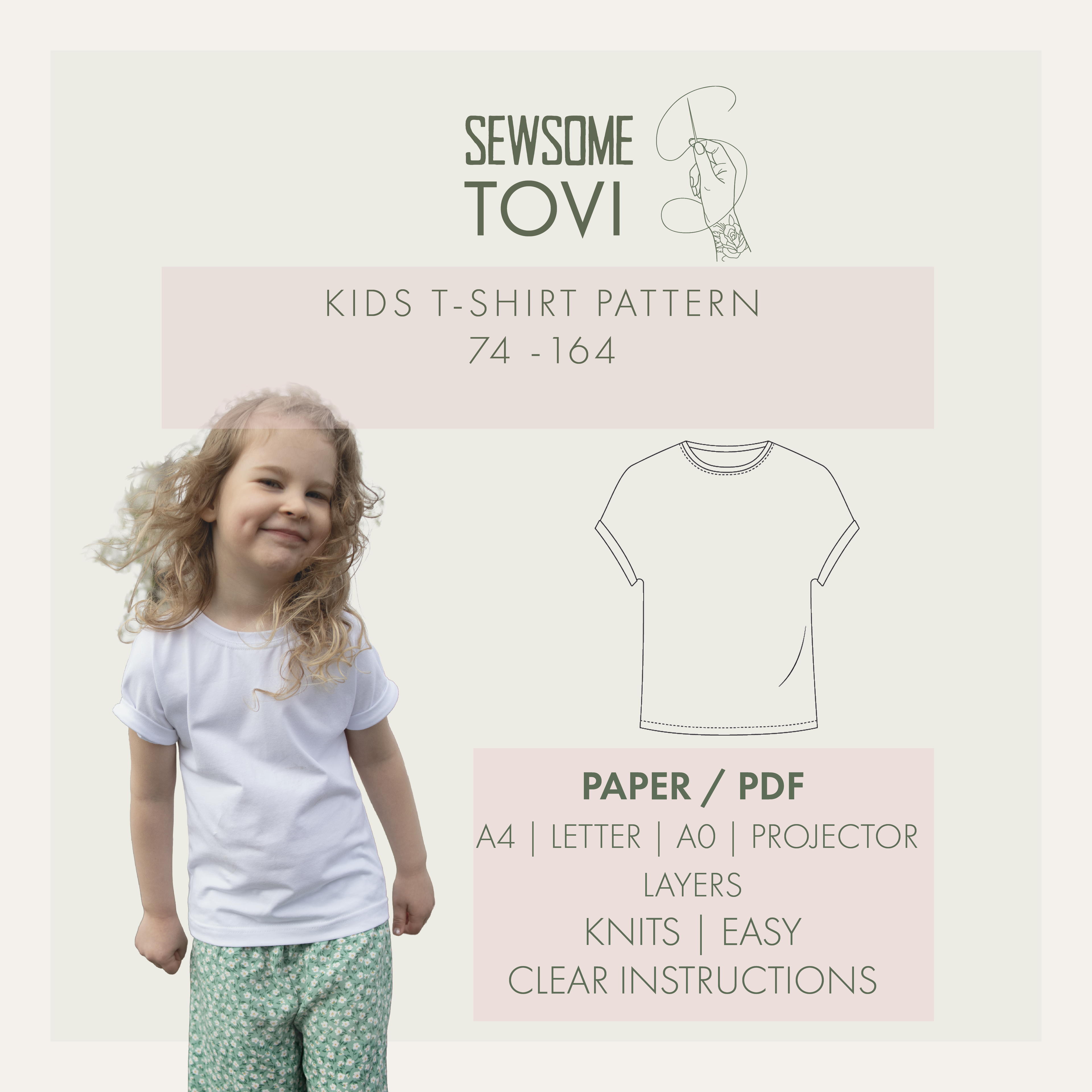 Avajaistarjous Tovi lasten paita 74-164 cm PDF